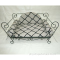 Sofá-cama luxuoso de ferro forjado para animais de estimação